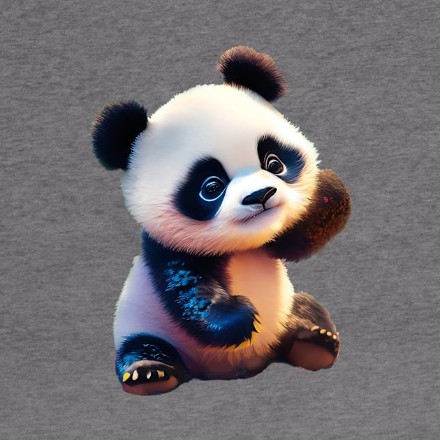 Happy Baby Panda by DavidLoblaw